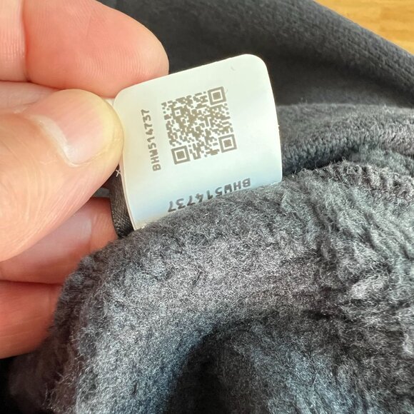 The North Face Men's Snap-Neck Pullover Fleece Top LARGE in Black - Picture 10 of 12